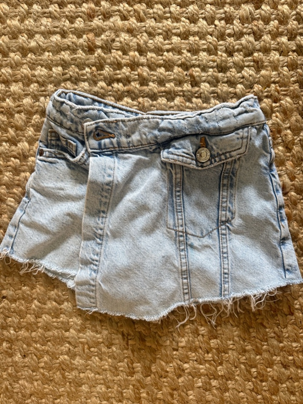Zara Light Blue Denim Skort